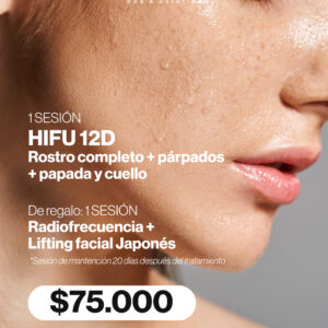 HIFU 12 ROSTRO PAPADA, CUELLO Y PARPADOS + 1 LIFTING JAPONES DE REGALO