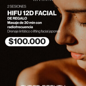 2 HIFU 12 + RADIOFRECUENCIA + LIFTING JAPONES