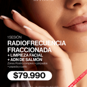 ADN DE SALMON + RADIOFRECUENCIA FRACCIONADA + LIMPIEZA FACIAL