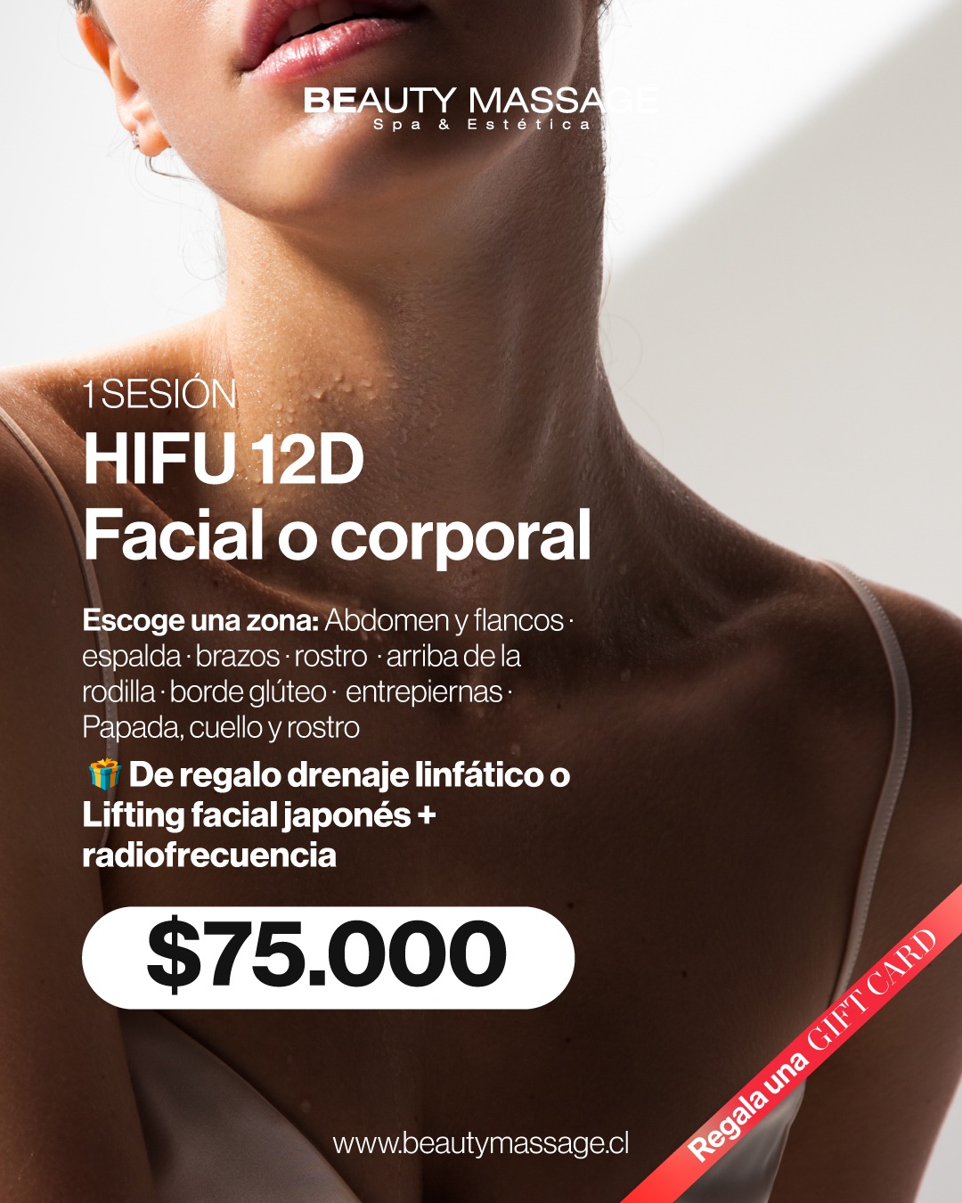 HIFU 12D + DRENAJE LINFATICO (zona a eleccion)