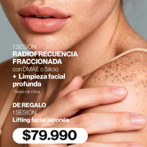RADIOFRECUENCIA FRACCIONADA ROSTRO COMPLETO + PAPADA, CUELLO Y VITAMINAS