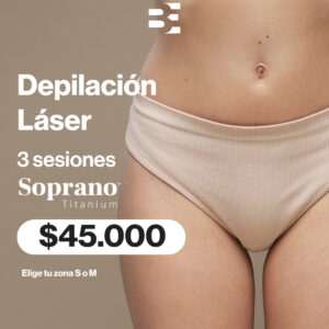 3 sesiones depilacion laser SOPRANO TITANIUM
