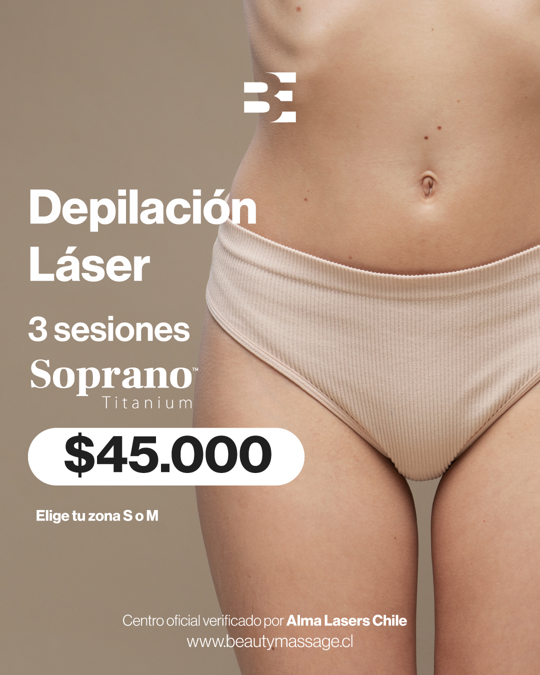 3 sesiones depilacion laser SOPRANO TITANIUM