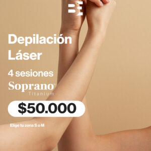 4 sesiones depilacion laser SOPRANO TITANIUM