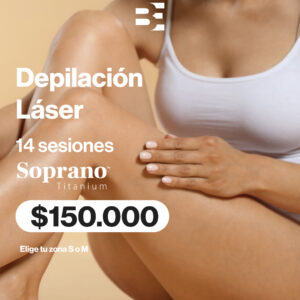14 SESIONES O ZONAS DEPILACION LASER SOPRANO TITANIUM