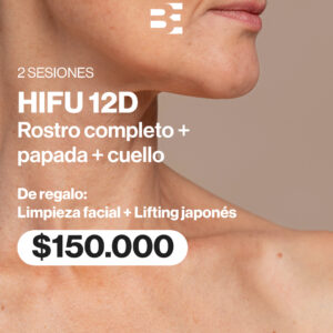 2 HIFU 12 ROSTRO COMPLETO + PAPADA Y CUELLO + LIMPIEZA FACIAL DE REGALO 2 lifting japones con radiofrecuencia