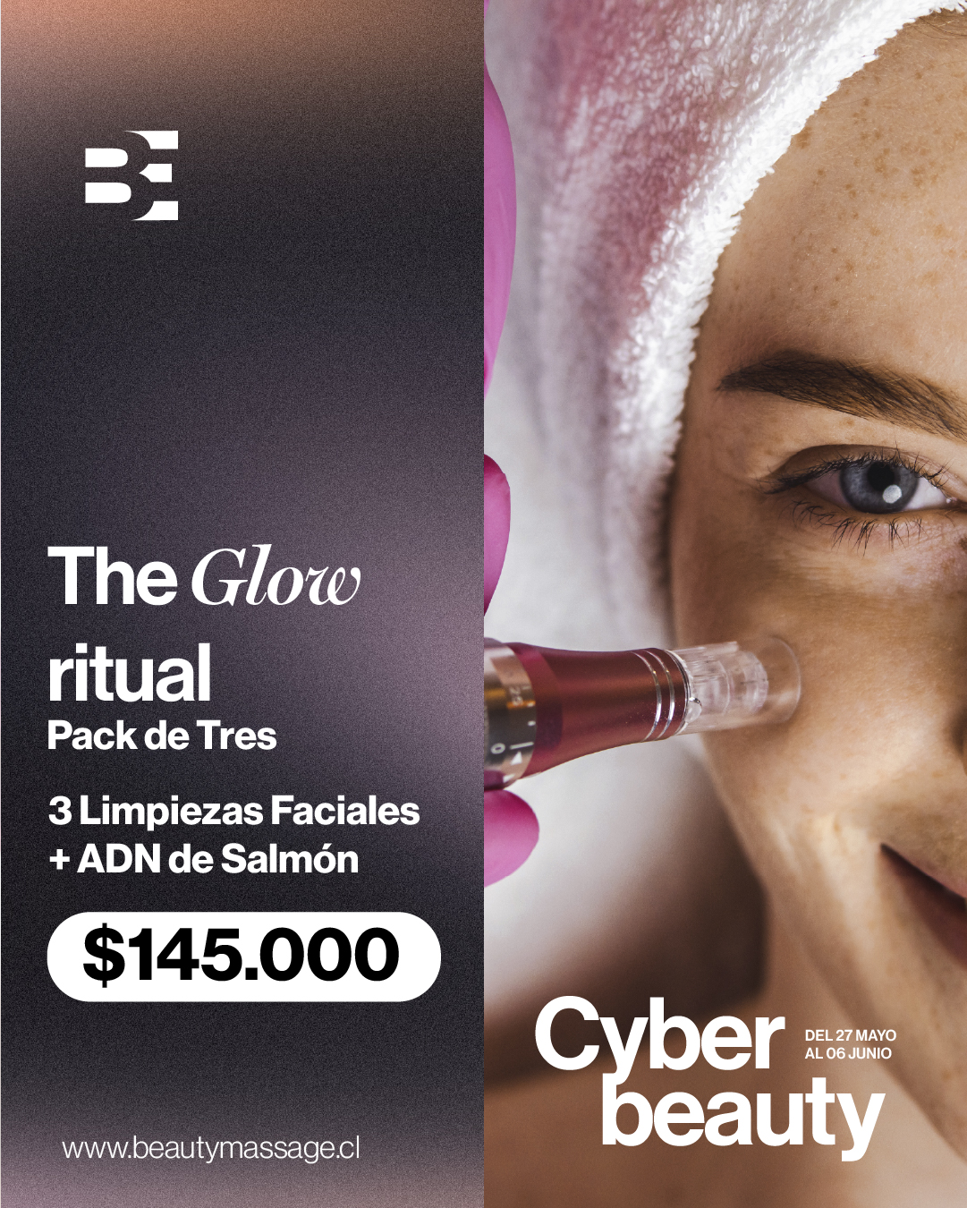 3 ADN DE SALMON + LIMPIEZA FACIAL CYBER